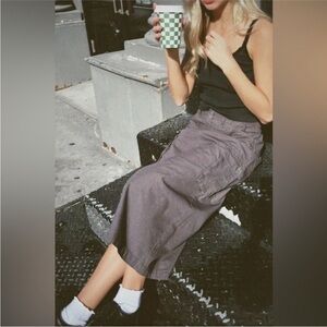 Brandy Melville Beverly Cargo Maxi Skirt